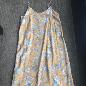 Yellow Silk Floral Sundress from Frank and Oak